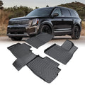 Stylish moobody Floor Mats,Bucket Center Telluride Bucket Console Floor 2020-2023 Kia Telluride Car Dazzduo Floor Telluride