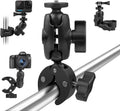 Taisioner Super Camera Clamp Mount Double Socket Arm 1/4"-20 Ball Head Adapter Gopro Accessories for GoPro AKASO DJI