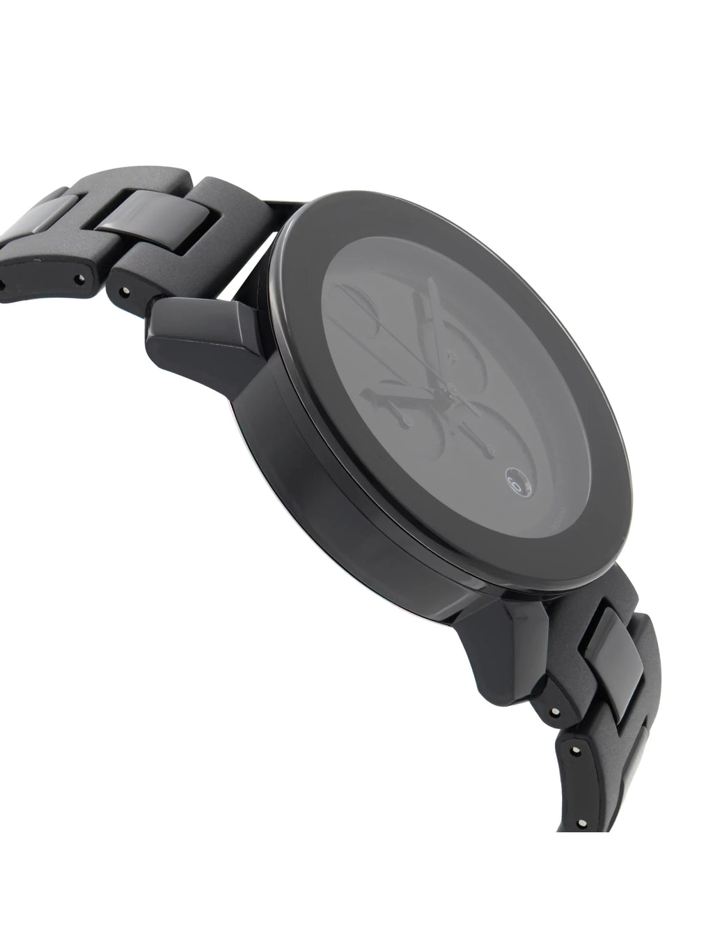 Movado Bold 43mm Steel Plastic Resin Black Dial Quartz Mens Watch 3600048 - Exclusive Design