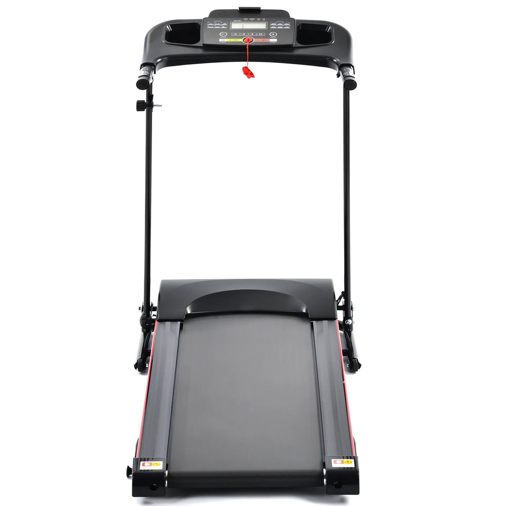 Stylish Folding Treadmill with Incline 2.5HP 12KM/H Electric Treadmill for Home Foldable; Bluetooth Music Cup Holder Heart Rate Sensor Walking Running Machine for Indoor Home Gym Exercise Fitness