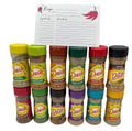Mrs. Dash No Salt Seasonings Blend Variety New Starter Set - 12 Flavors (28.8 oz Total) with Blank June Street Market Recipe Card - Exclusive Design
