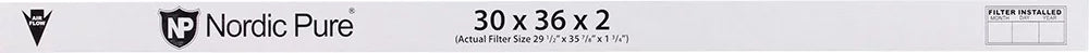 30x36x2 Geothermal MERV 10 Pleated Plus Carbon AC Furnace Filters 3 Pack - Exclusive Design