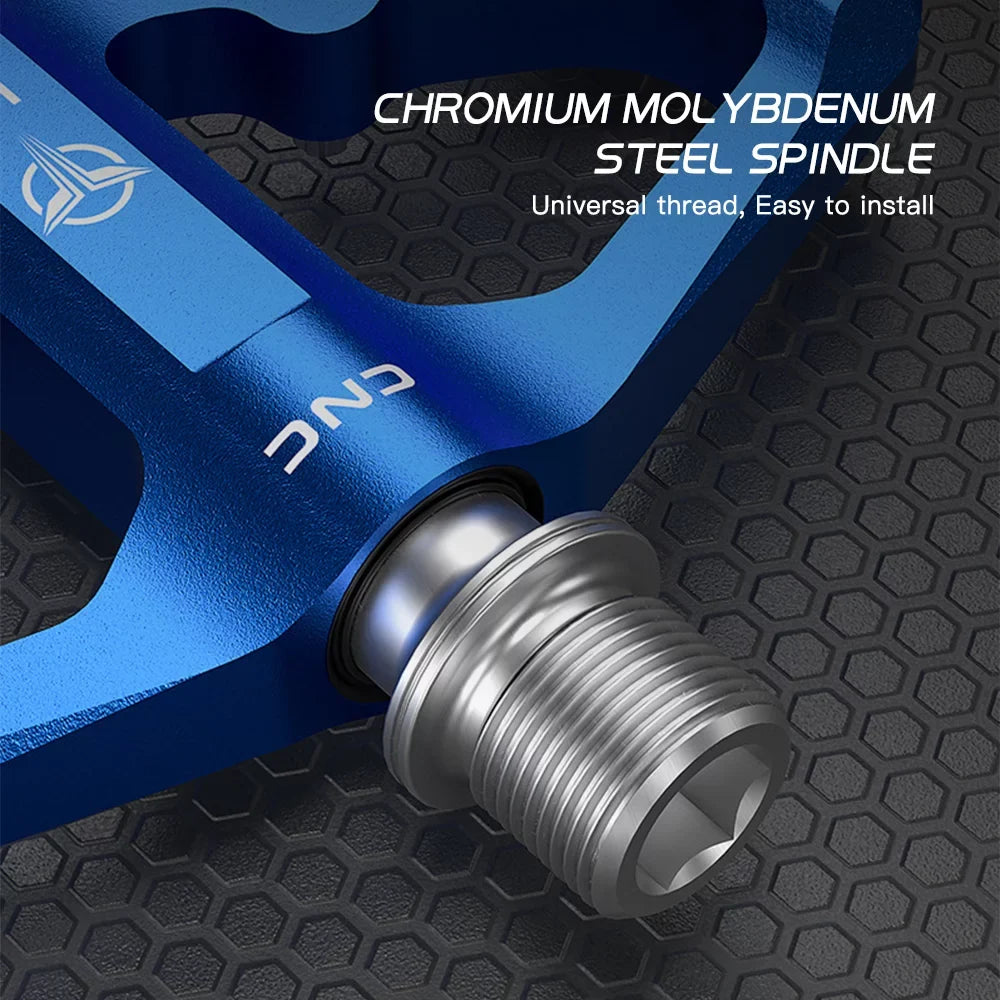 GEWAGE Bike Pedals Aluminum Alloy Pedals with Reflectors Mountain Bike Pedals Cycling Pedals Platform - Exclusive Design