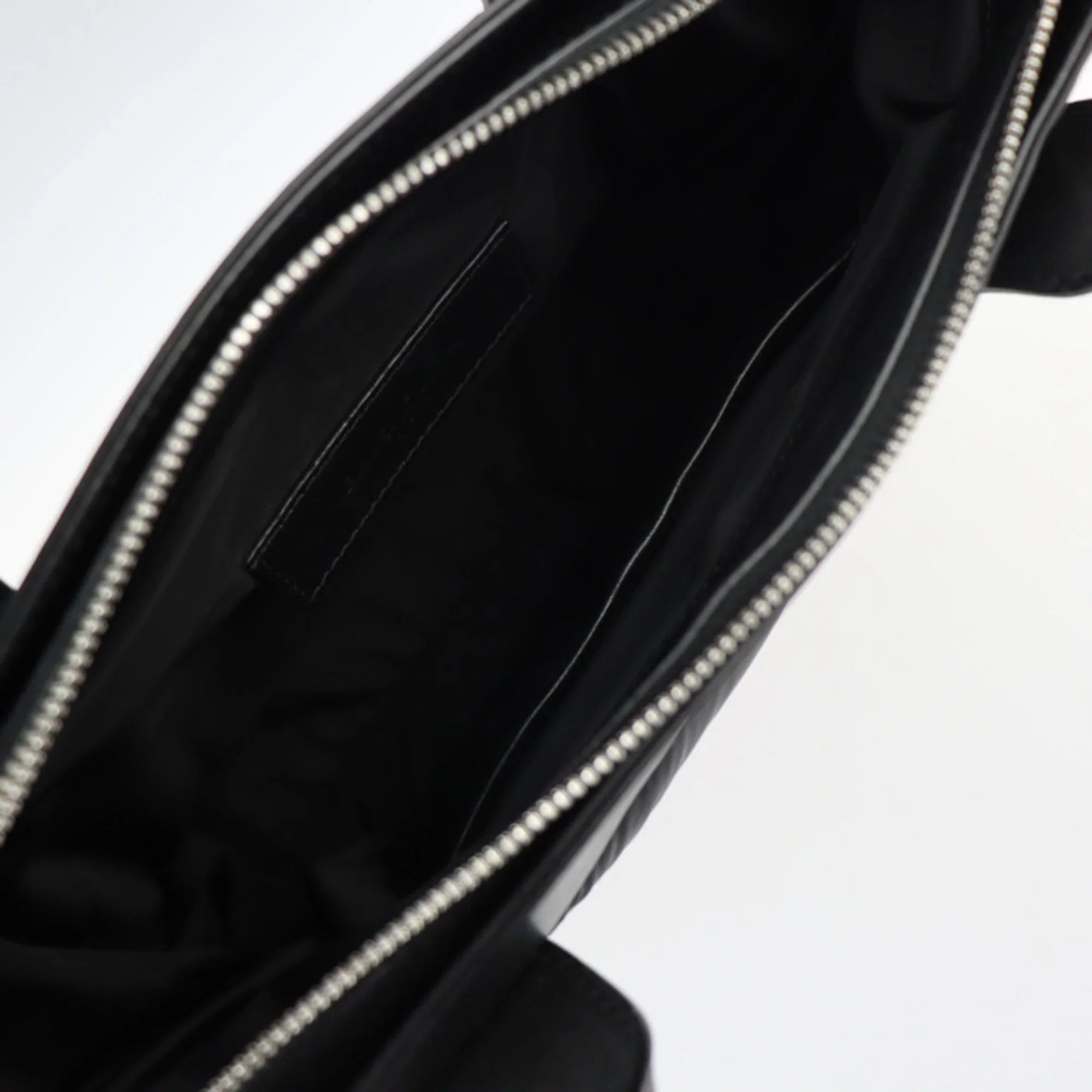 Stylish Pre-Owned BALENCIAGA Balenciaga Kabas S tote bag 363425 nylon leather black silver metal fittings (Good)