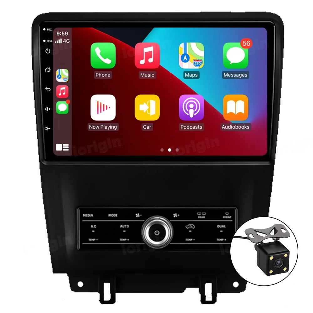 For Ford Mustang 2010-2014 10.1" Android 11 Car Radio Stereo Carplay GPS Navi 2G+32G