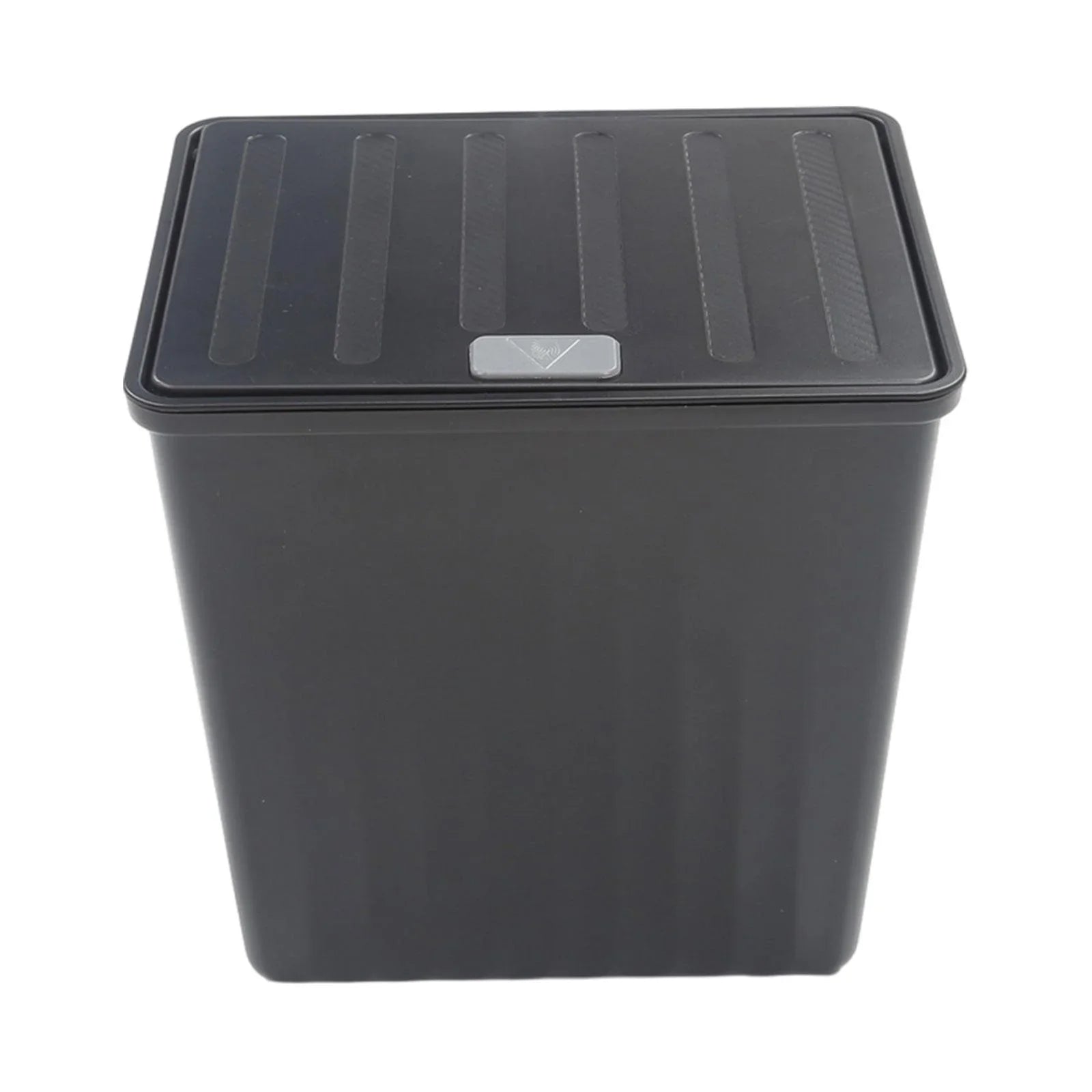 Stylish Car Trash Bin Backseat Storage Box Easy to Install with Lid Rear Center Console Organizer Car Seat Trash Can for Model Y