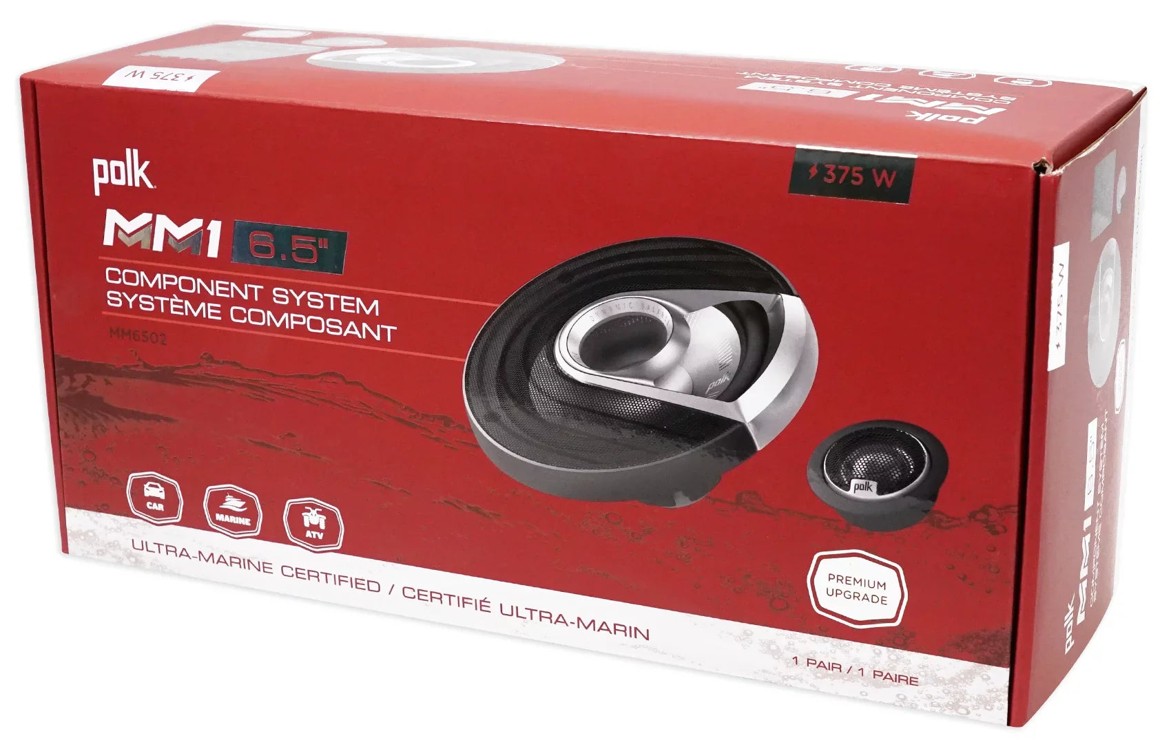 Stylish Polk Audio MM6502 6.5â 750w Component Car Speakers+Free Powered Monitor Speakers