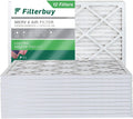 Filterbuy 20x23x1 MERV 8 Pleated HVAC AC Furnace Air Filters (12-Pack) - Exclusive Design