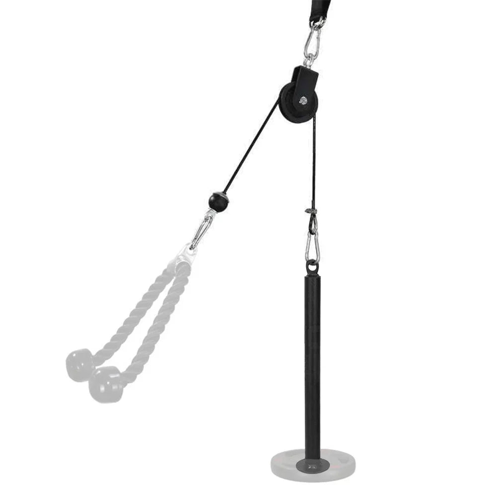 Tomfoto Pulley Cable Machine Attachment System with Upgraded Loading Pin Super-Silent Detachable 360 Degree Rotation Pulley Fitness Arm Biceps Triceps Strength Training Home Gym Workout Equipment - Exclusive Design