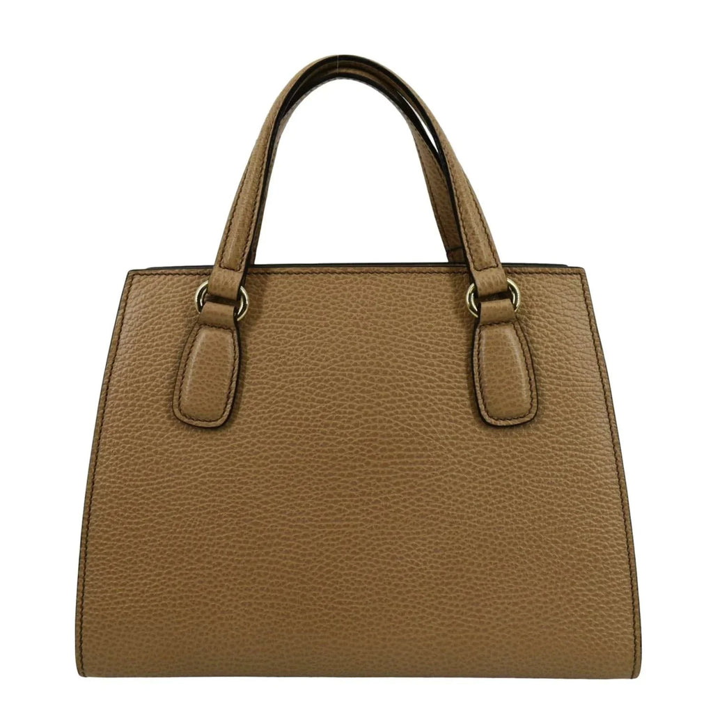 Pre-owned GUCCI Soho Leather Top Handle Hobo Bag Beige 607722