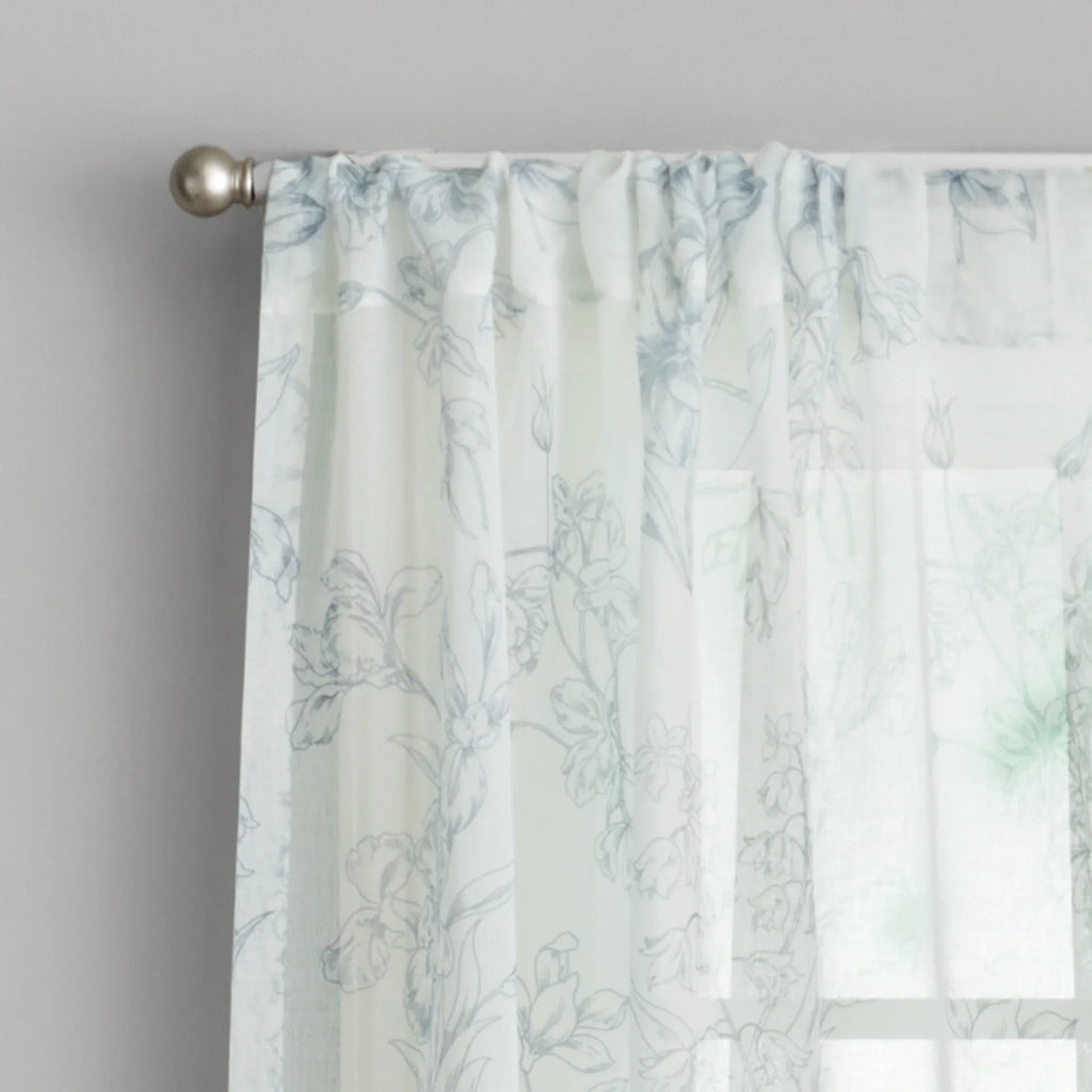 The Pioneer Woman Blooming Bouquet 2 Pack Curtain Panel, Polyester 40x84, Floral, Multi, RodPocket - Exclusive Design