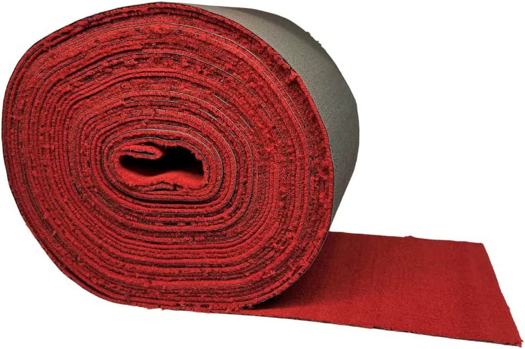 Stylish Carpet by the Foote 1 Roll 12 inches X 100 feet 20 Ounces UV stabilized Polypropylene Real Tufted Carpet VIP Red Boat Trailer Bunk Carpet.