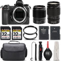 Nikon Z6 Mirrorless with 24-200mm f/4-6.3 VR Lens + 35mm f/1.8 S Lens + 64GB Storage + UV Filter + Backup Battery + Case + Cleaning Kit - International Version - Exclusive Design
