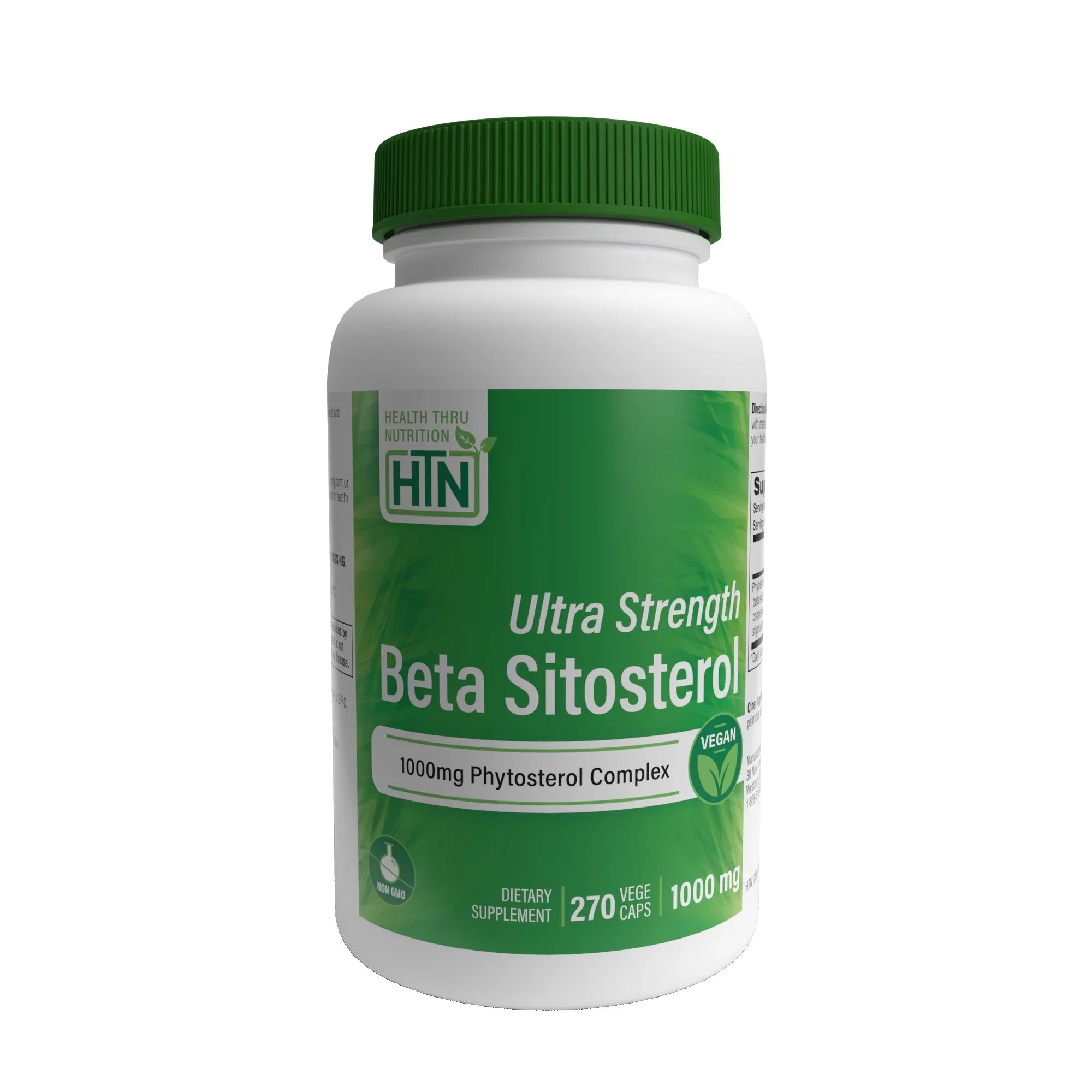 Health Thru Nutrition Ultra Strength Beta Sitosterol | 1,000mg Phytosterols Complex 400mg Beta | Non-GMO Vegan (Pack of 270) - Exclusive Design