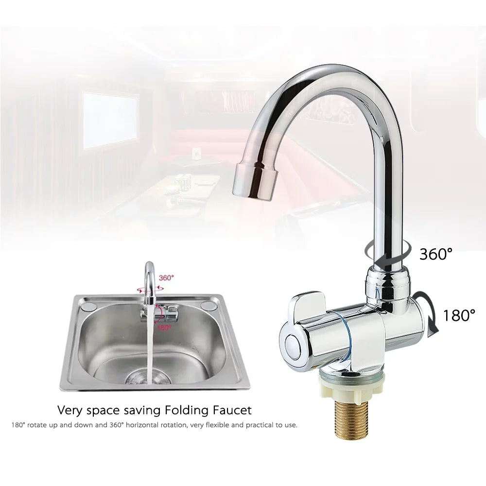 Suzicca Deck/Wall Mounted Rotating RV High-end Kitchen for Camper Recreational Vehicle Motorhome Travel Trailer