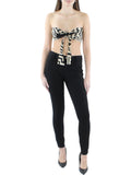 Stylish Johanna Ortiz Womens Printed Pleated Cropped