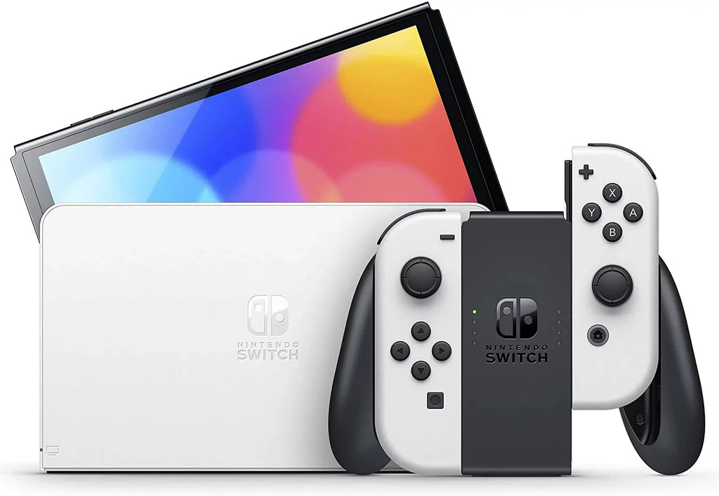 Stylish Nintendo Switch OLED White + Zelda Tears of the Kingdom Game