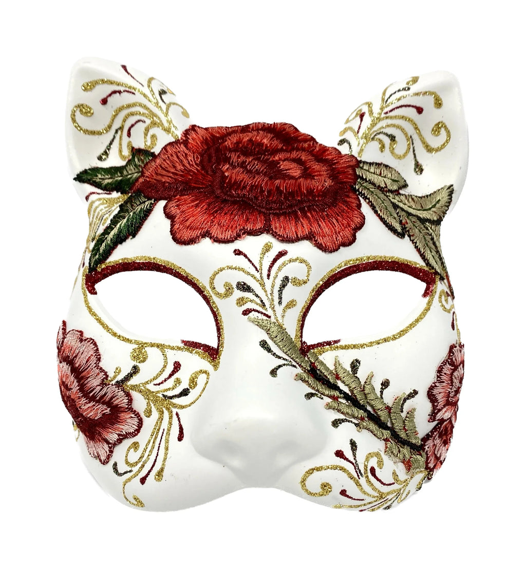 Steampunk Masquerade Mask For Women Lady Halloween Cat Costume Cosplay Party Mardi Gras Ball Mask