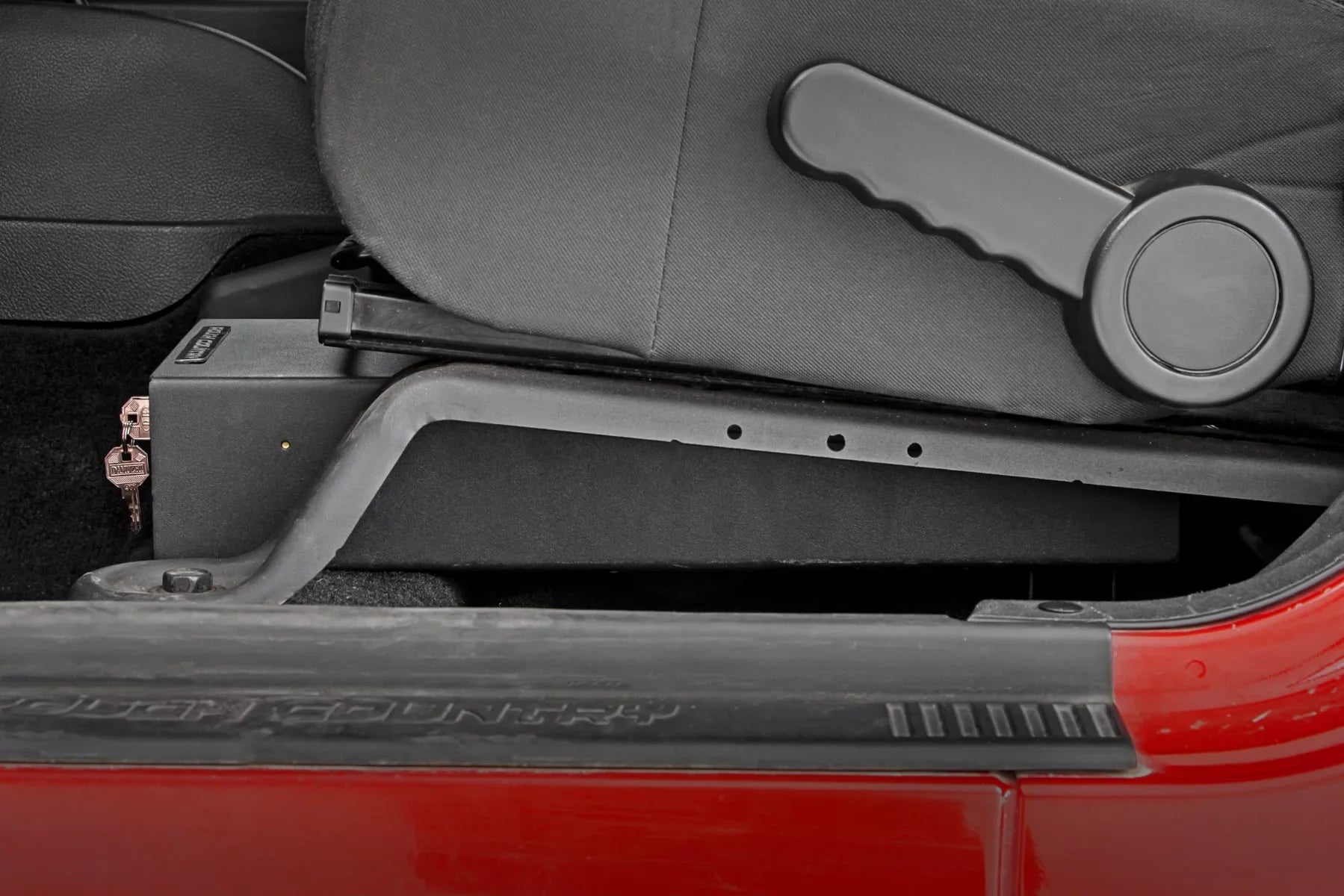 Rough Country Under Seat Lock Box for 2007-2018 Jeep Wrangler JK/JKU - 99035 - Exclusive Design