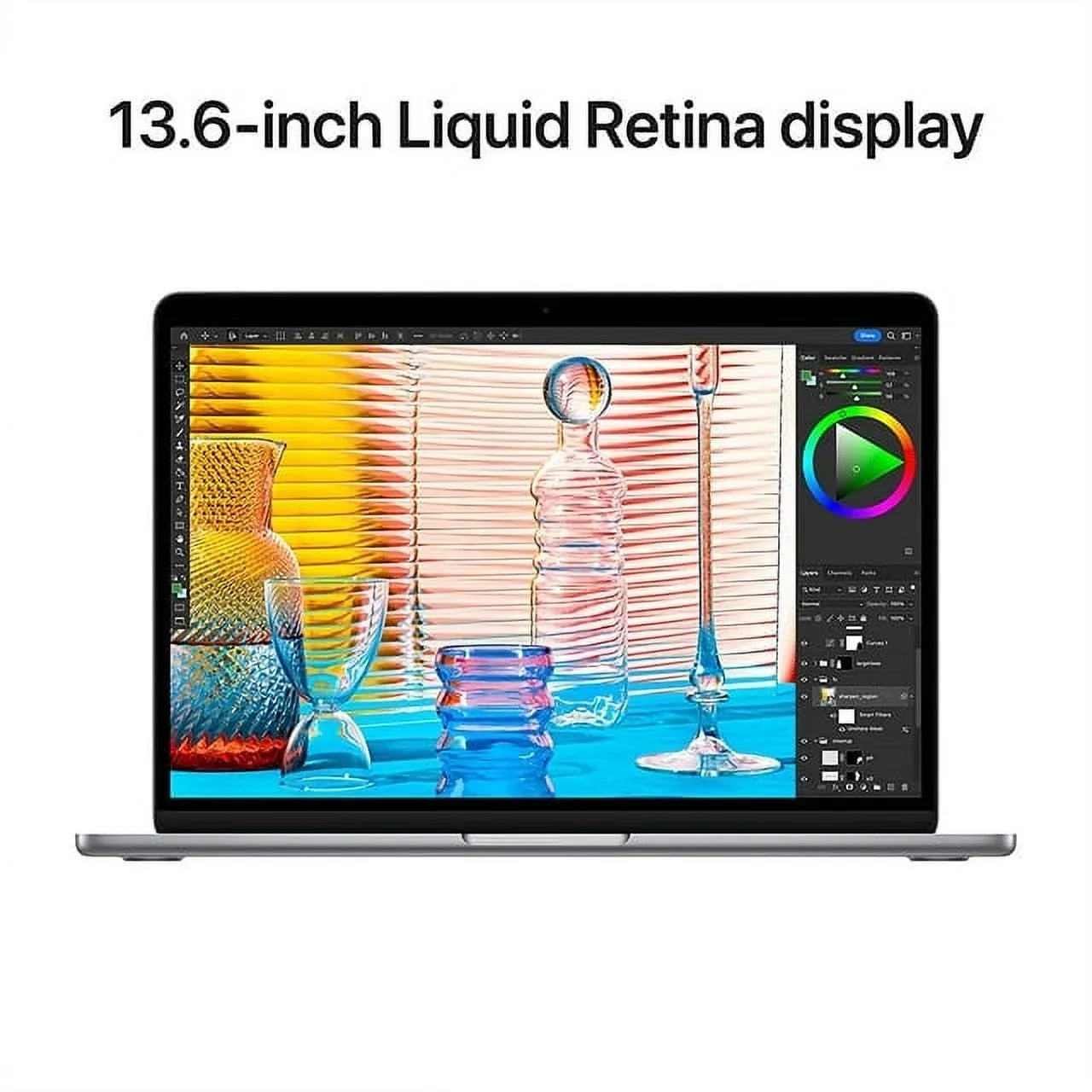 Restored 2022 Apple Air 13" Laptop (M2 Chip, 8- CPU, 24GB RAM 1TB SSD, Space Gray) (MLXX3LL/A) - (Refurbished) - Exclusive Design