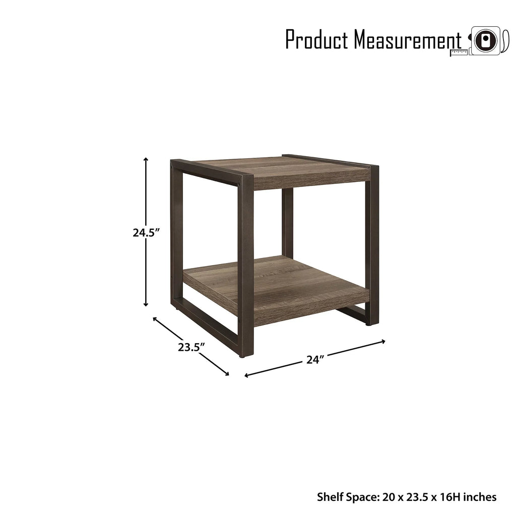 Stylish OakvillePark Malta End Table, Brown