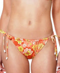 Stylish MSRP $55 Sanctuary Womens Floral Side-Tie Hipster Bikini Bottoms Size XL