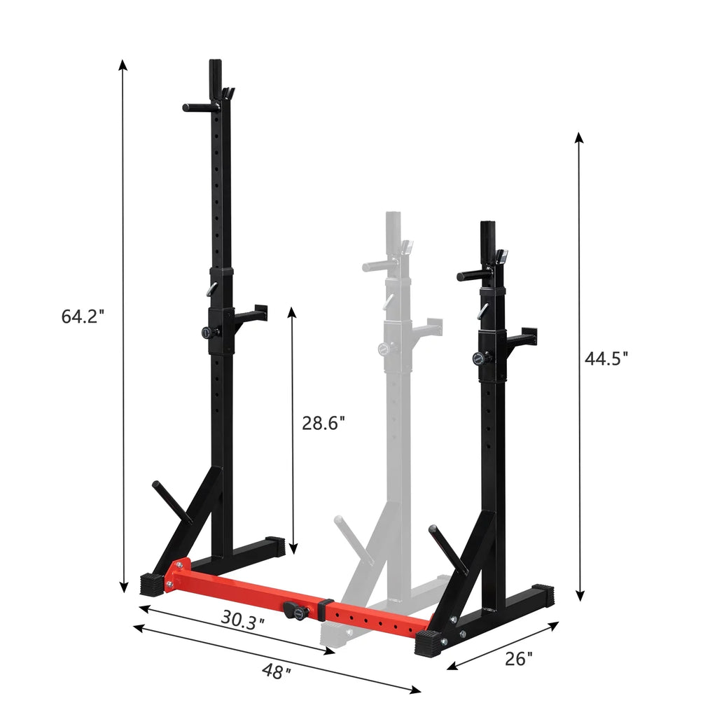 Kmowoo Home Indoor Fitness Adjustable Multi-function Barbell Stand Squat Bench Press Trainer - Exclusive Design