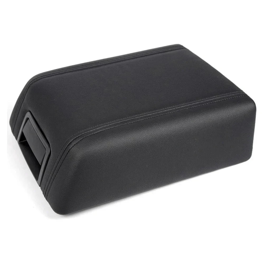 Teledu For 2004-2008 Ford F-150 BLACK LEATHER CENTER CONSOLE ARM REST LID COVER PAD