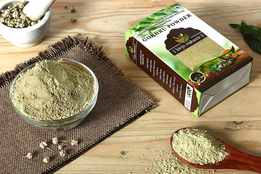 Radhe Birju Mahavir 100 Gr Gokhru Powder - Gokshura Powder - Exclusive Design