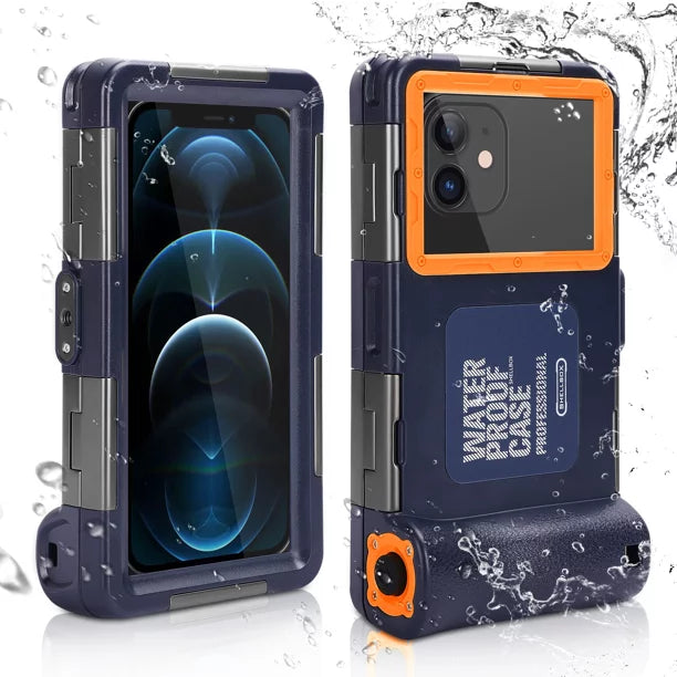 UrbanX Professional [15m/50ft] Swimming Diving Surfing Snorkeling Photo Video Waterproof Protective Case Underwater Housing for Maxwest Astro 5s And all Phones Up to 6.9 Inch LCD with Lanyard - Exclusive Design
