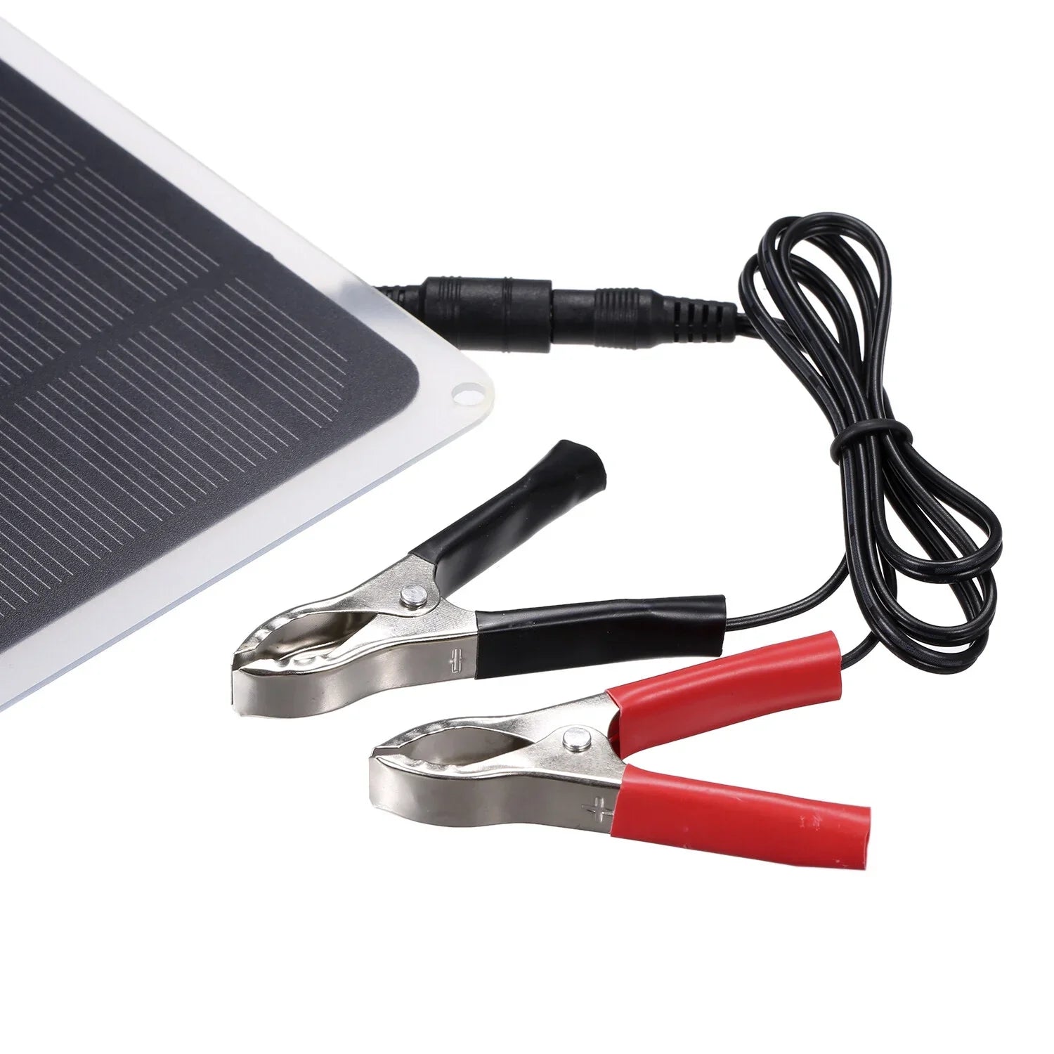 Stylish DC12V 10W Solar Panel with USB Port Car Chargers Charge for 12V-Battery Portable Completed Accessories for Outdoor Camping Hiking Fishing Climbing