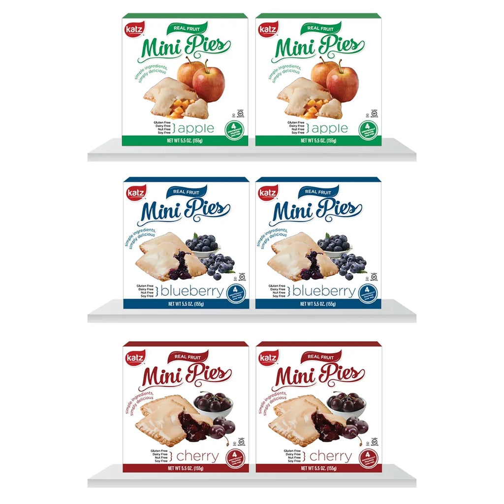 Katz Gluten Free Mini Pies | Gluten Free, Dairy Free, Nut Free, Soy Free, Kosher | Ounce Each)
