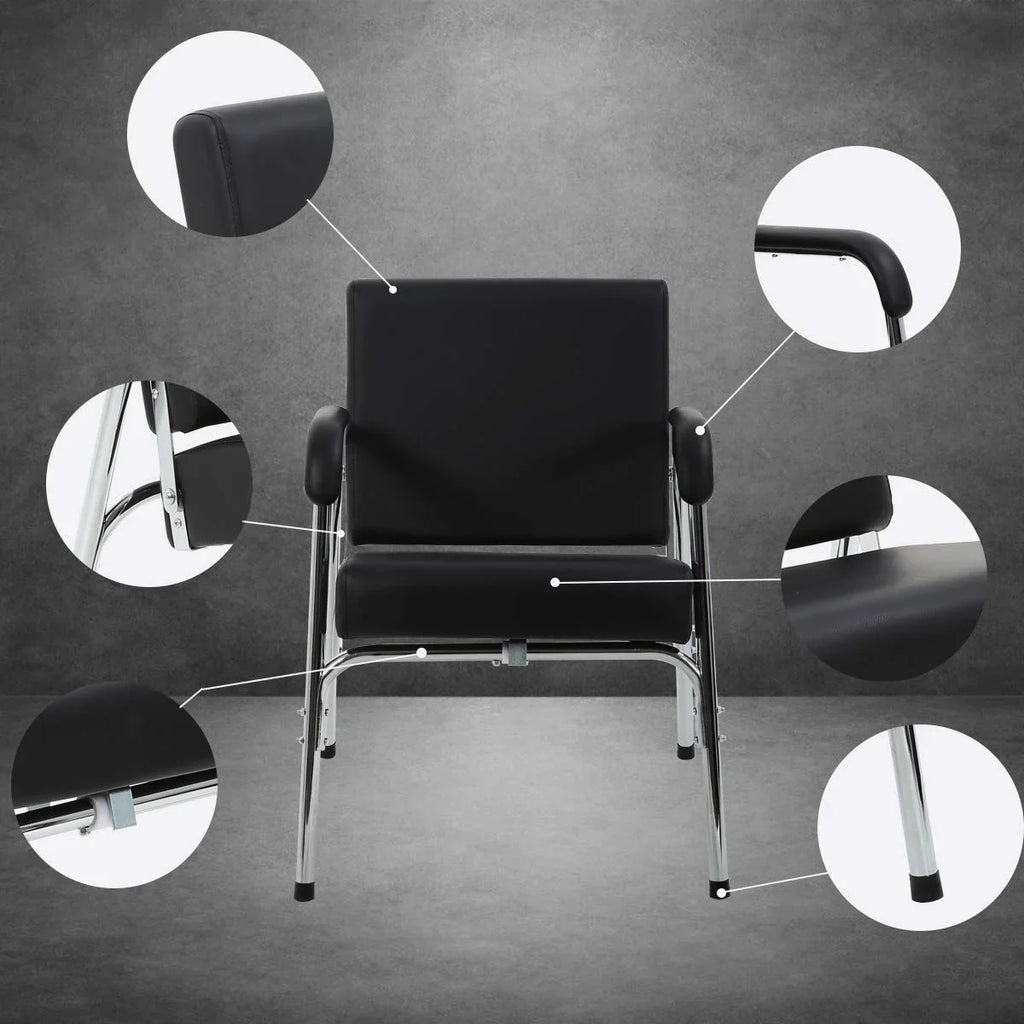Salon Chair for Hair Stylist Barber Chair Hair Stylist Chair Heavy Duty Modern Fashion Auto Reclining Shampoo Chair Spa Beauty Equipment for Women Men, Black