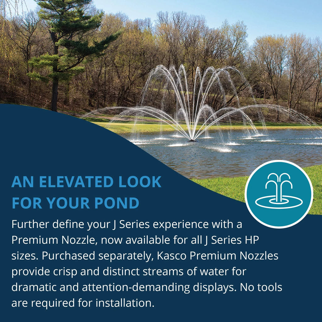 Kasco J Series 2 , 3 , 5 & 7-1/2 Palm Premium Fountain Nozzles Only (Fountain not Included)