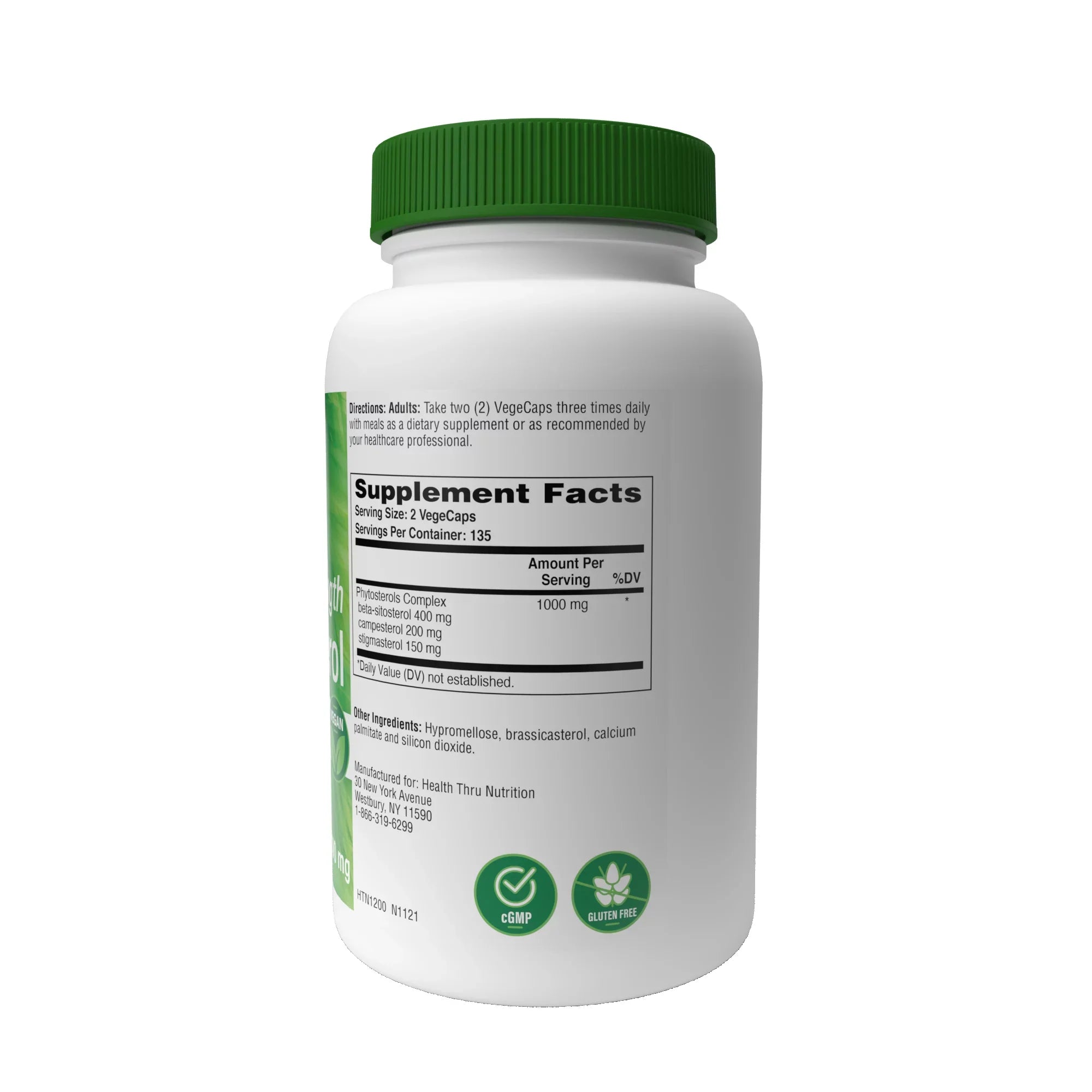 Health Thru Nutrition Ultra Strength Beta Sitosterol | 1,000mg Phytosterols Complex 400mg Beta | Non-GMO Vegan (Pack of 270) - Exclusive Design