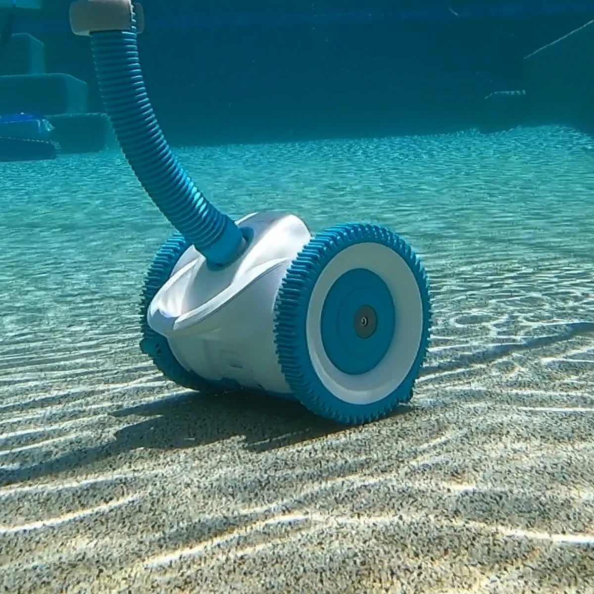 Stylish XtremepowerUS Automatic Suction Side Swimming Pool Cleaners Wall Climbing Function for Inground Pool with Hose Set