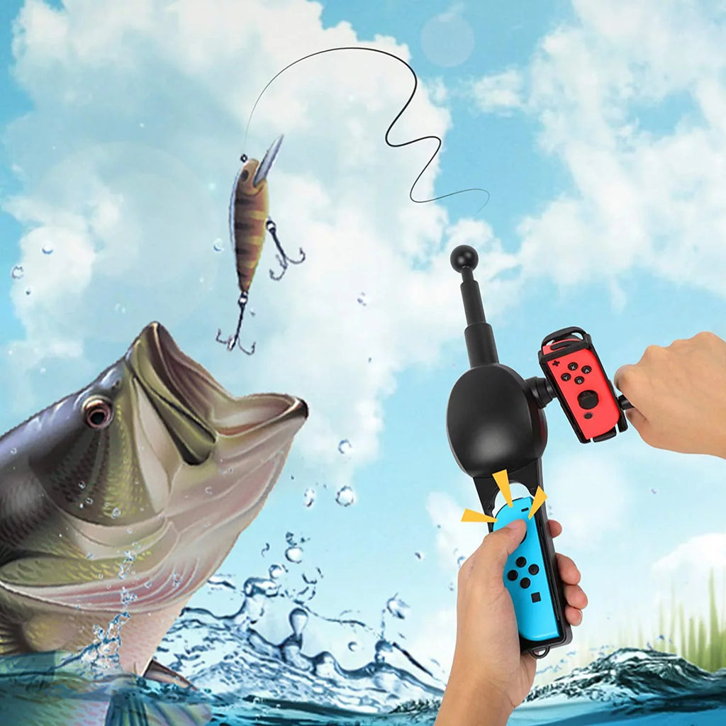 Fishing Rod for Nintendo Switch Accessories, Bigaint Fishing Gifts for Men Who Has Everything, Portable Accessories for Nintendo Switch Fishing Games, Lightweight Gadgets Gifts Choice for Family Party