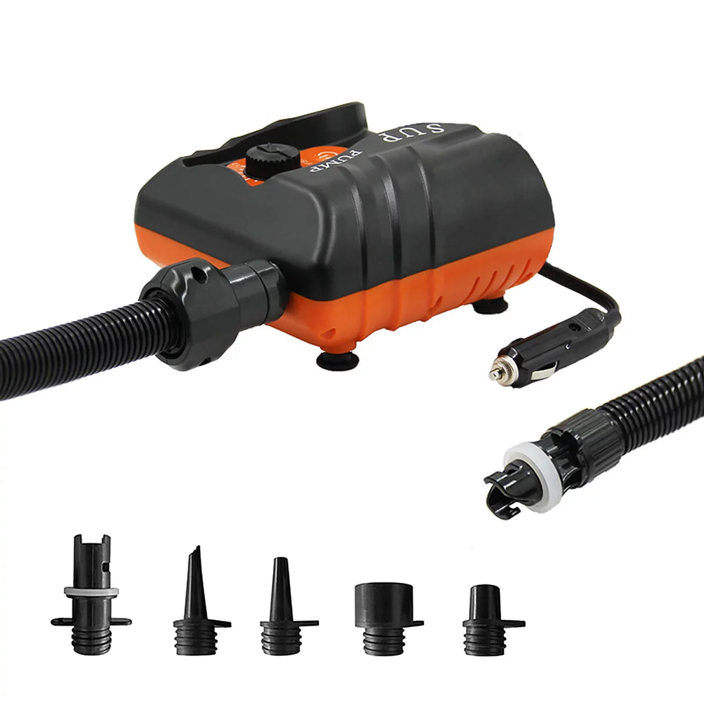 Stylish EasytoUse 16 PSI Electric Air Pump with 6 Nozzles for Inflatables and Boats, Edition