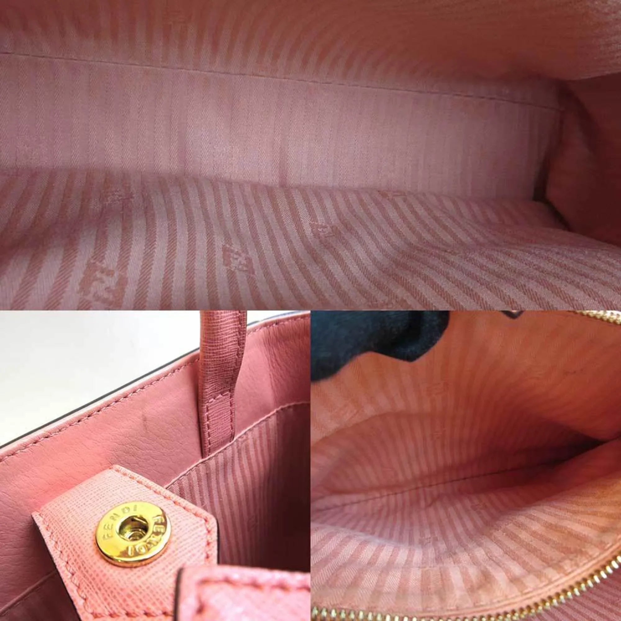 Pre-Owned Fendi 8BH253 Tojour Shoulder Hand 2way Bag Pink Ladies (Good)