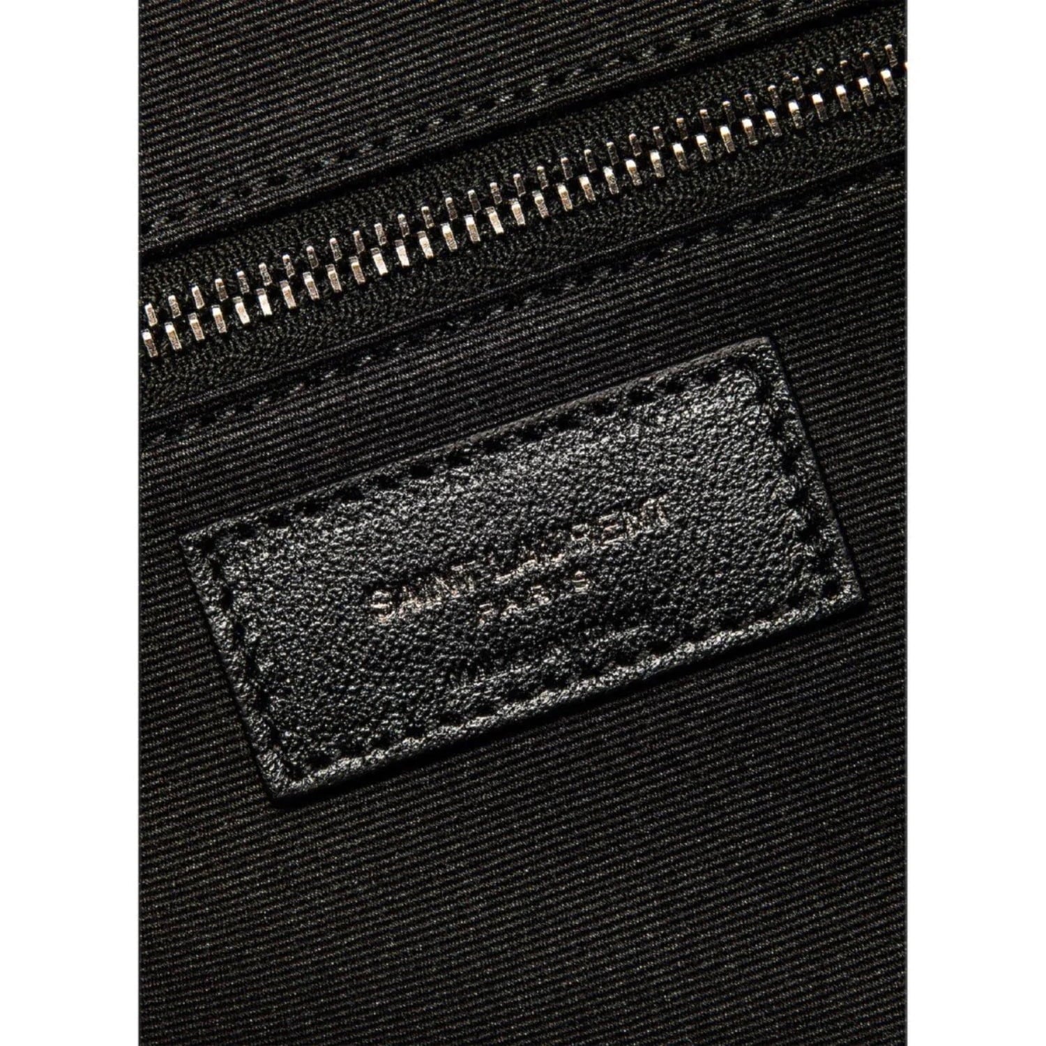 New Saint Laurent Miles Logo Black Calf Leather Duffel Bowling Bag 525145