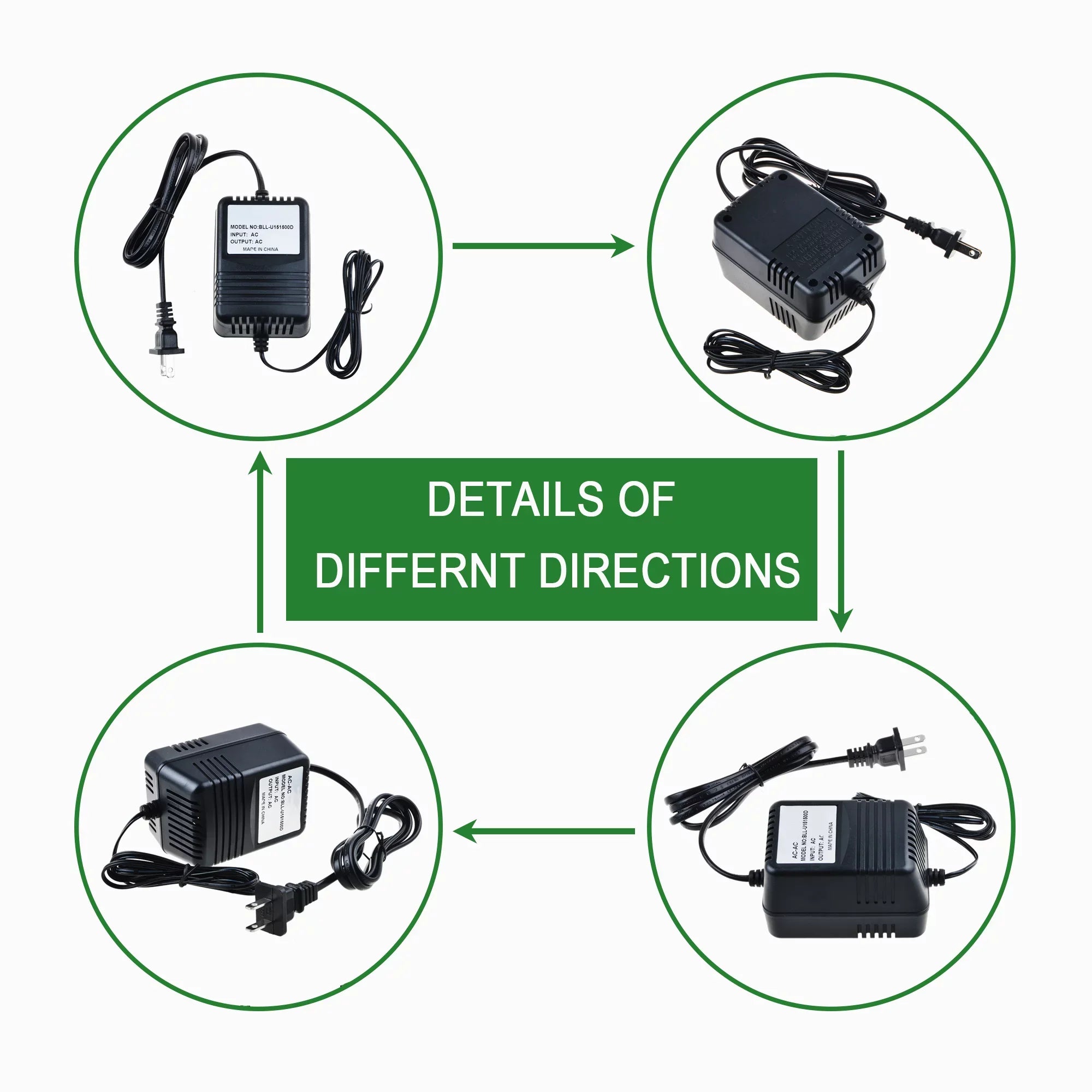 Stylish KONKIN BOO Compatible AC/AC Adapter Replacement for Icon Neo Phantom NeoPhantom 2 Mic input Preamp;Icon NeoAmp 4-Channel Headphone Amplifier;Icon Neo PreAmp NeoPreAmp instrument microphone pre-amp