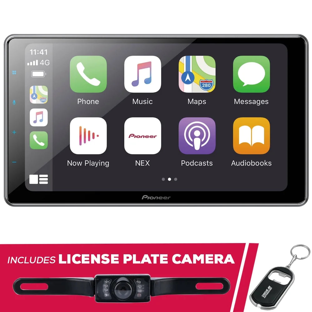 Stylish New Pioneer DMH-WT7600NEX 9" Digital Multimedia Receiver w/ License Plate Camera
