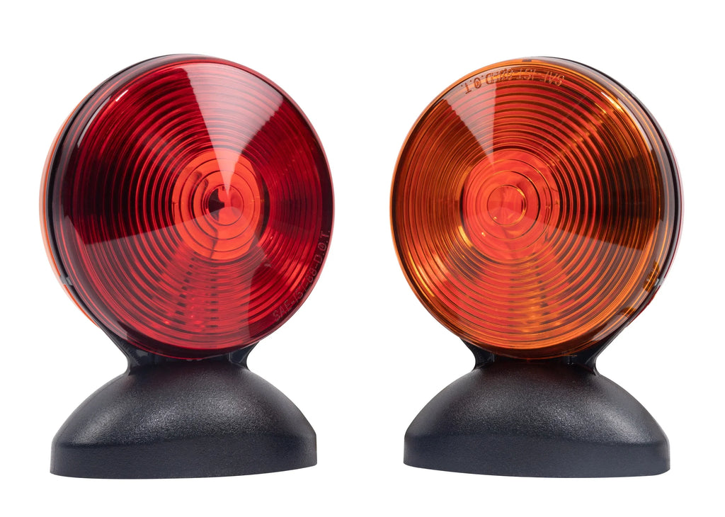 Hopkins Towing Solutions Magnetic 2 Sided Towing Light Kit, C6300, Amber and Red - Exclusive Design