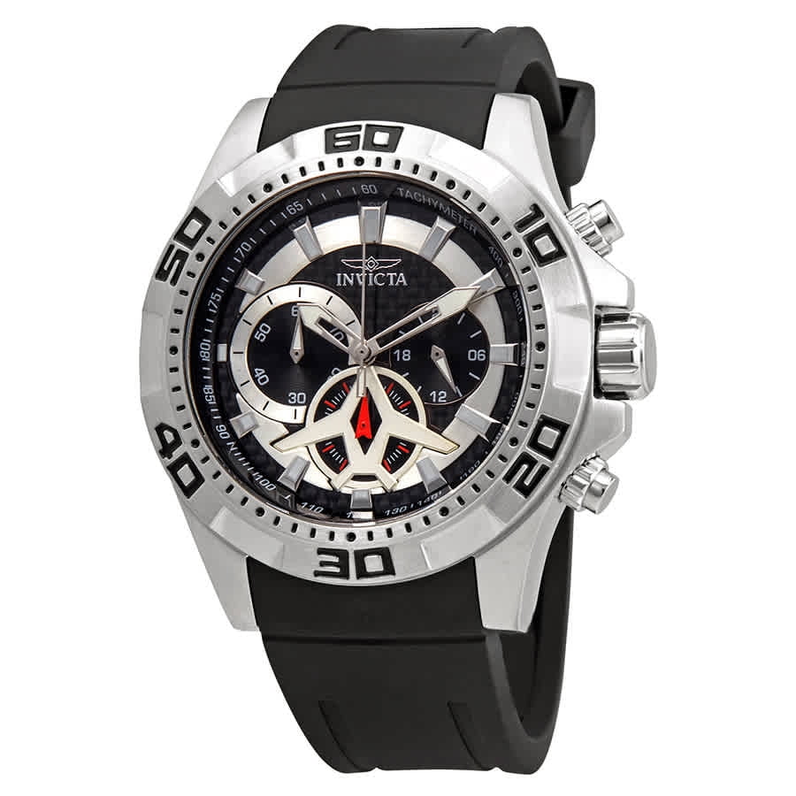 Invicta Aviator Multi-Function Black Carbon Fiber Dial Men's Watch 21735 - Exclusive Design