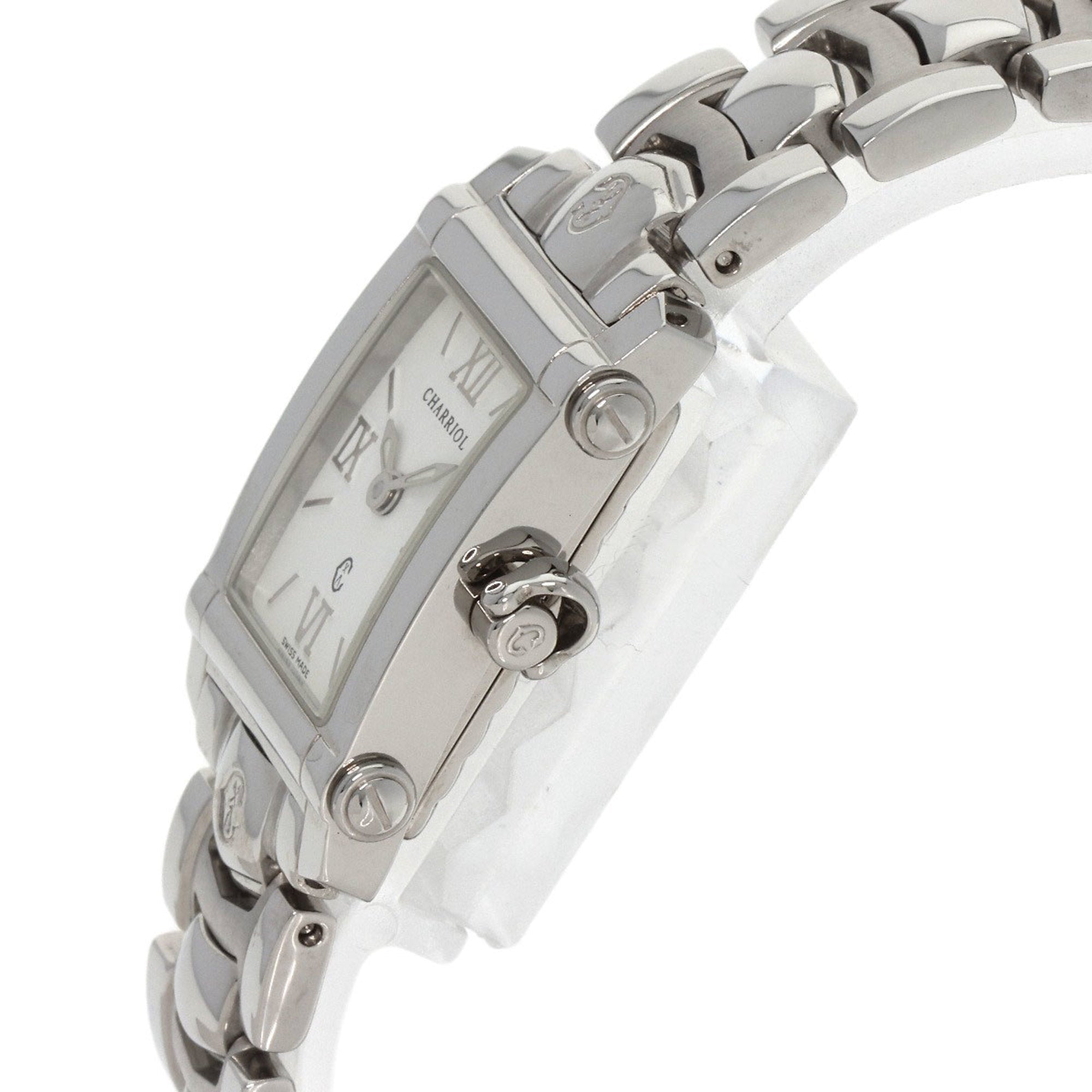 Stylish Pre-Owned Philippe Charriol Ref.9012911 Columbus Watch Stainless Steel/SS Ladies PHILIPPE CHARRIOL (Good)