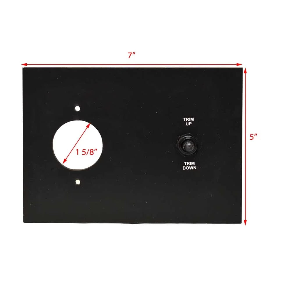 Lowe Boat Trim Switch Panel 2125510 | 7 x 5 Inch Plastic Black - Exclusive Design