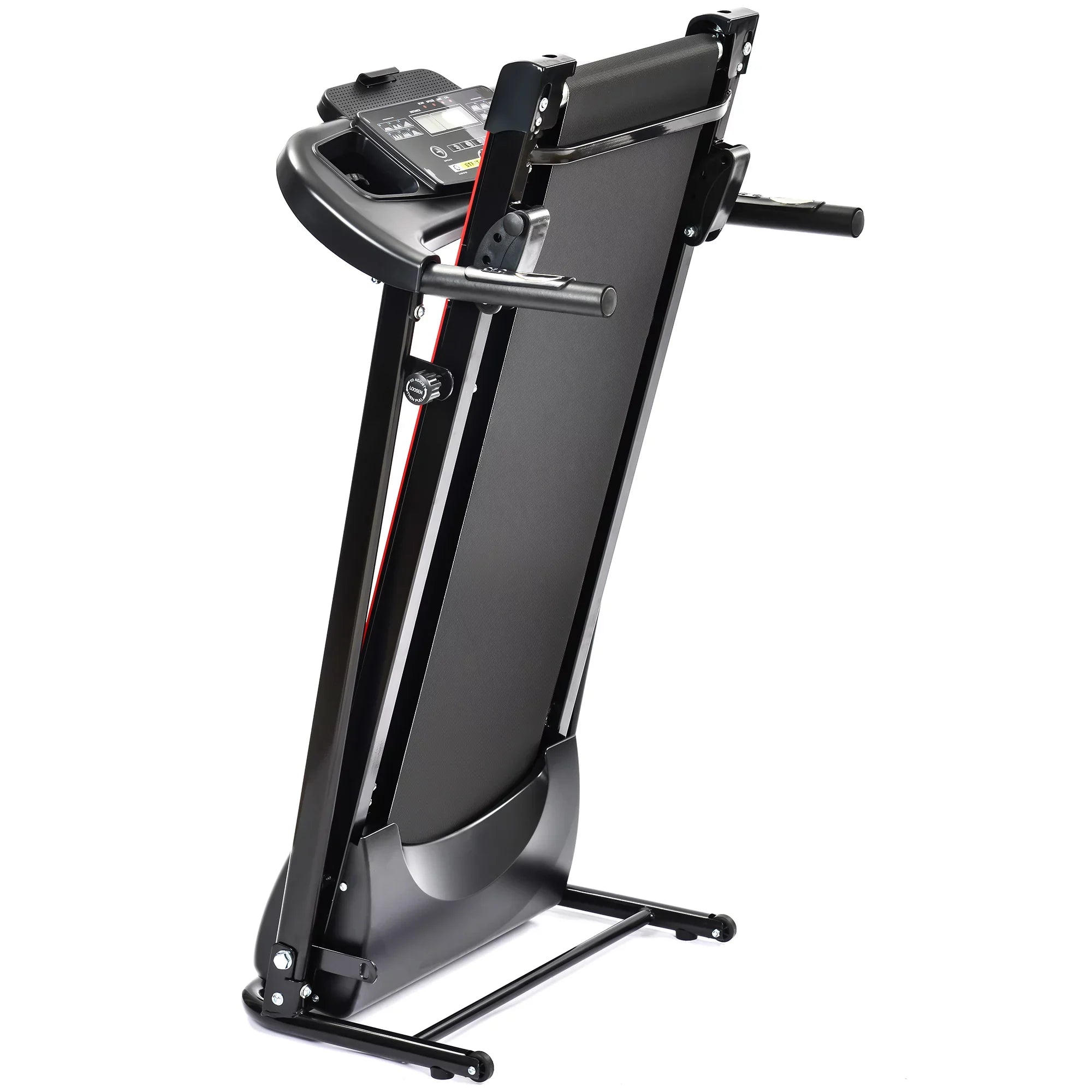 Stylish Folding Treadmill with Incline 2.5HP 12KM/H Electric Treadmill for Home Foldable; Bluetooth Music Cup Holder Heart Rate Sensor Walking Running Machine for Indoor Home Gym Exercise Fitness