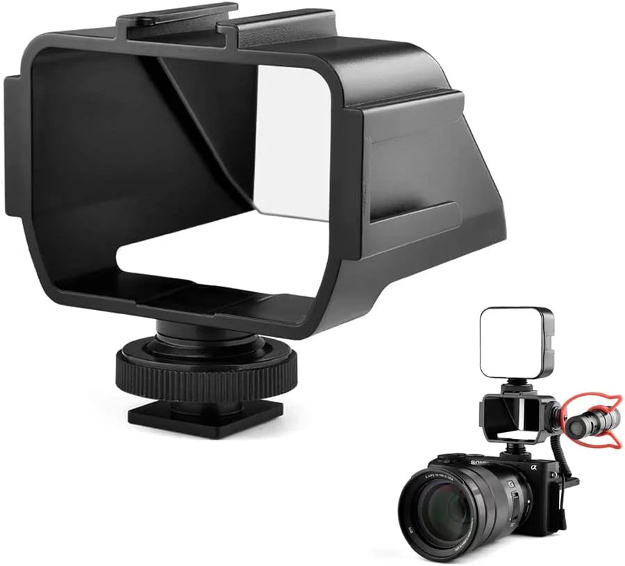 Stylish Camera Vlog Selfie Flip Screen, Cold Shoe Mic Light Mount Adapter for Sony A7RIV A7RIII A7RII A7III A7II A6000 A6300