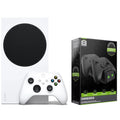 Stylish Xbox Series S 512GB Console with CHARGEDOCK Dual Charge Base Bundle