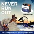 Stylish Zipp Battery Ytx14l-bs (14l-bs 12 Volts,12 Ah, 200 Cca) Motorcycle Battery for Harley-davidson 1200cc Xl Xlh Sportster 2007